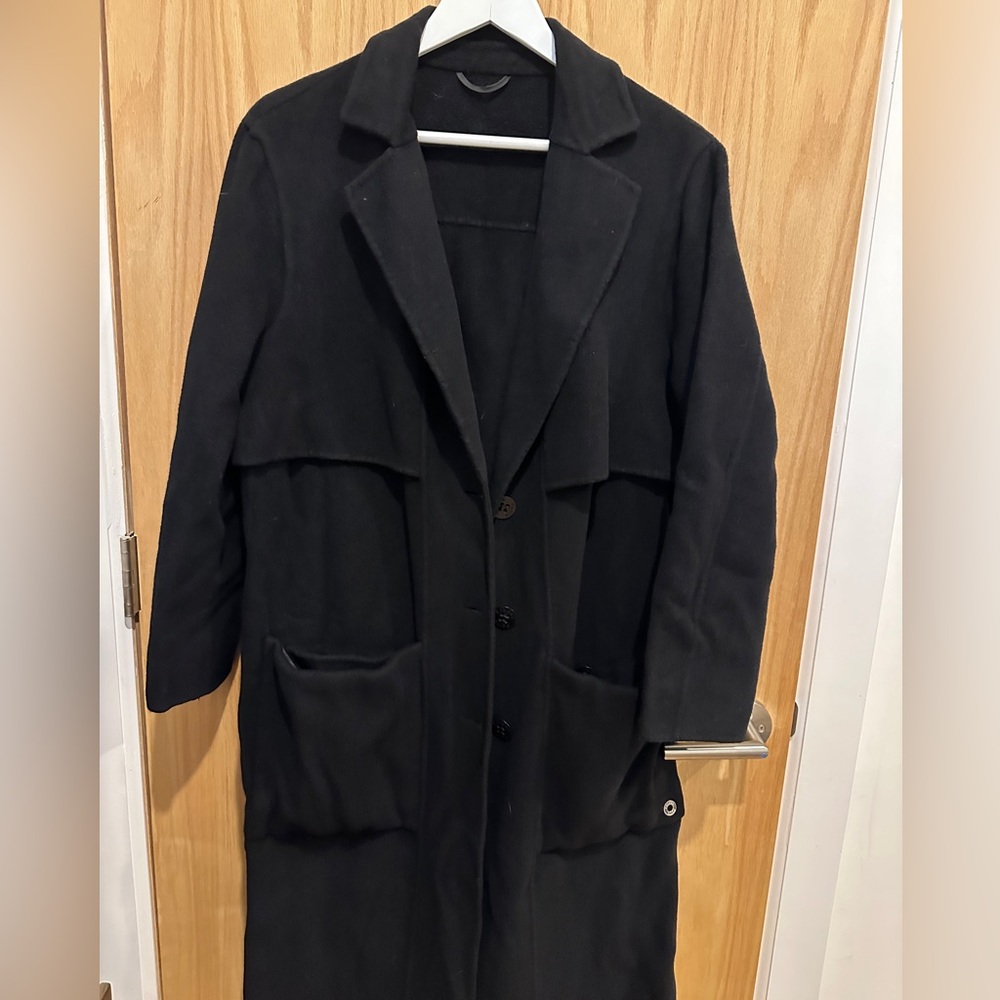 Etudes wool cashmere blend long coat